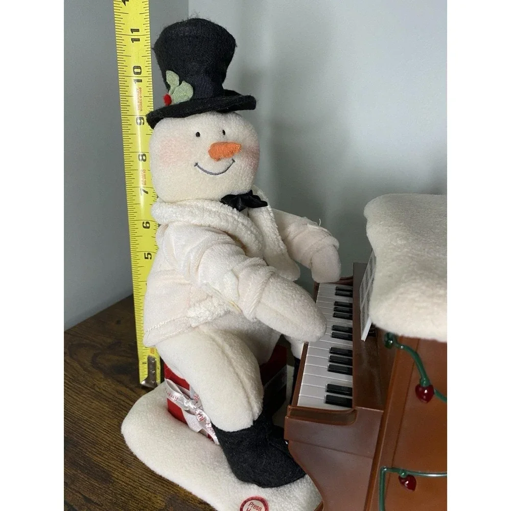 Hallmark Christmas Jingle Pals Animated Singing Piano Playing Snowman 2005 Works